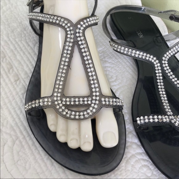 Steve Madden Unique Jelly Bean Rhinestone Sandals - Picture 2 of 8
